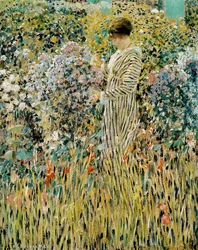 Lady in a Garden